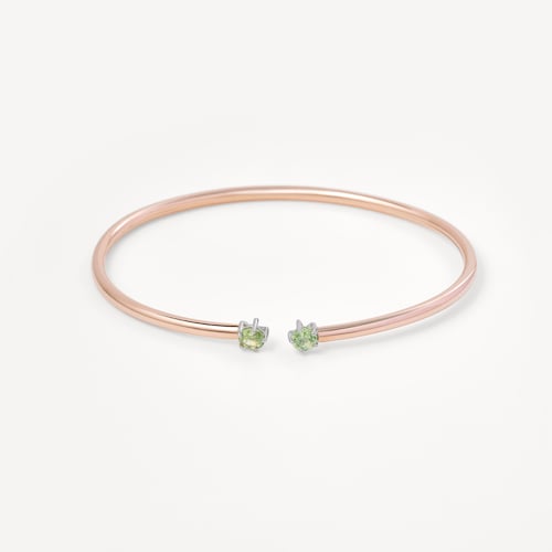 Esclava ATELIER 24/7 de Oro rosa con Peridotos