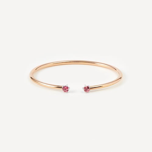 Pulsera de oro rosa y oro blanco con espinelas TOUS ATELIER