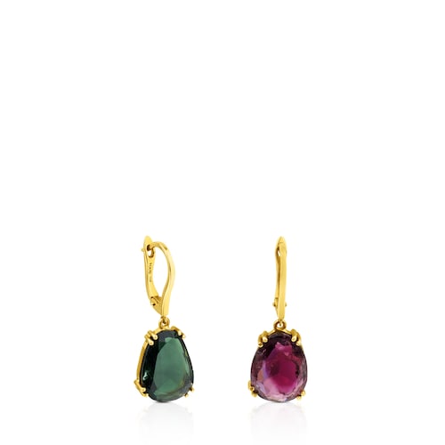 ATELIER Precious Gemstones Earrings in Gold with Tourmaline image number 0
