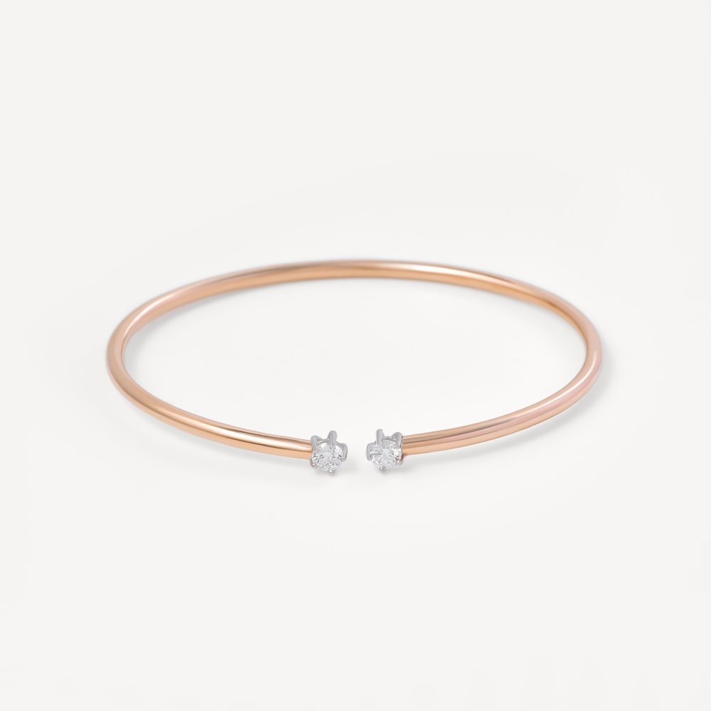 Esclava ATELIER 24/7 de oro rosa con diamantes