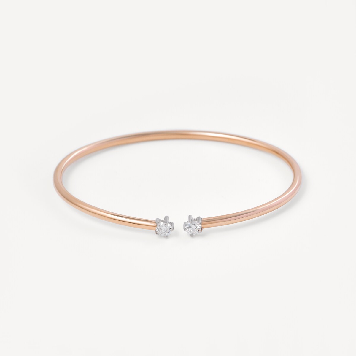 Tous - Esclava Atelier 24/7 De Oro Rosa Con Diamantes - Transparente