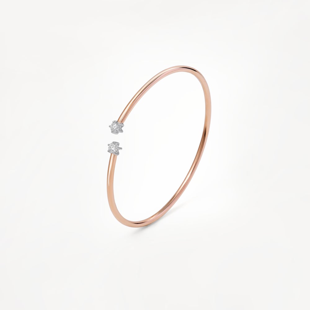 Esclava ATELIER 24/7 de oro rosa con diamantes