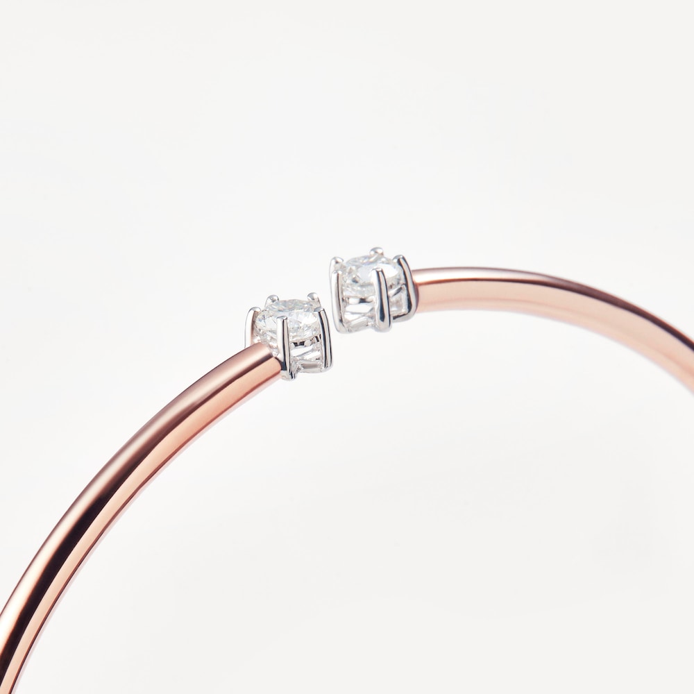 Esclava ATELIER 24/7 de oro rosa con diamantes