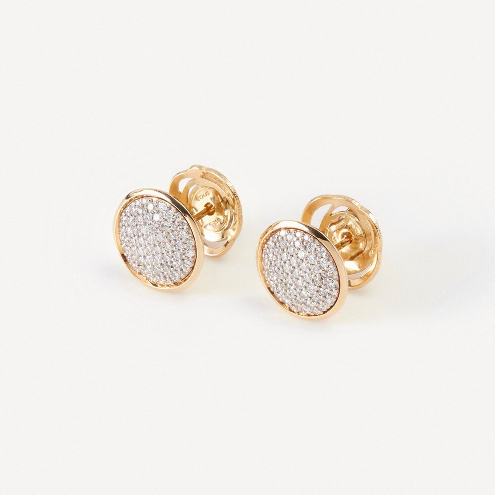 Pendientes de oro y oro blanco con diamantes TOUS ATELIER