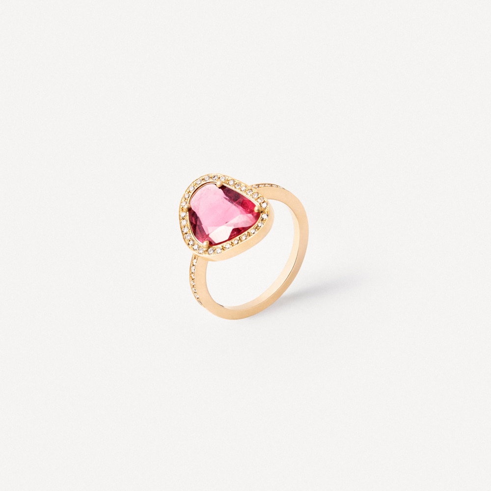 Gold Ring with diamonds and tourmaline TOUS&nbsp;ATELIER UNIQUE&nbsp;PIECES