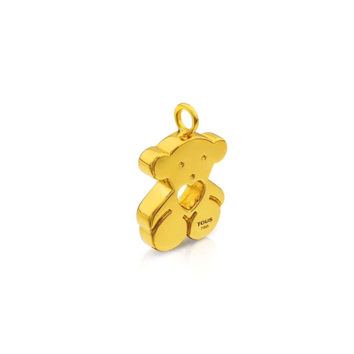 Gold Sweet Dolls Pendant big size Bear motif with heart hole