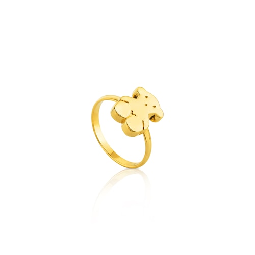 Gold Tous Sweet Dolls ring with bear motif