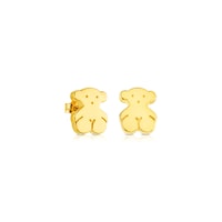 Gold Sweet Dolls Earrings Medium Bear motif Push back