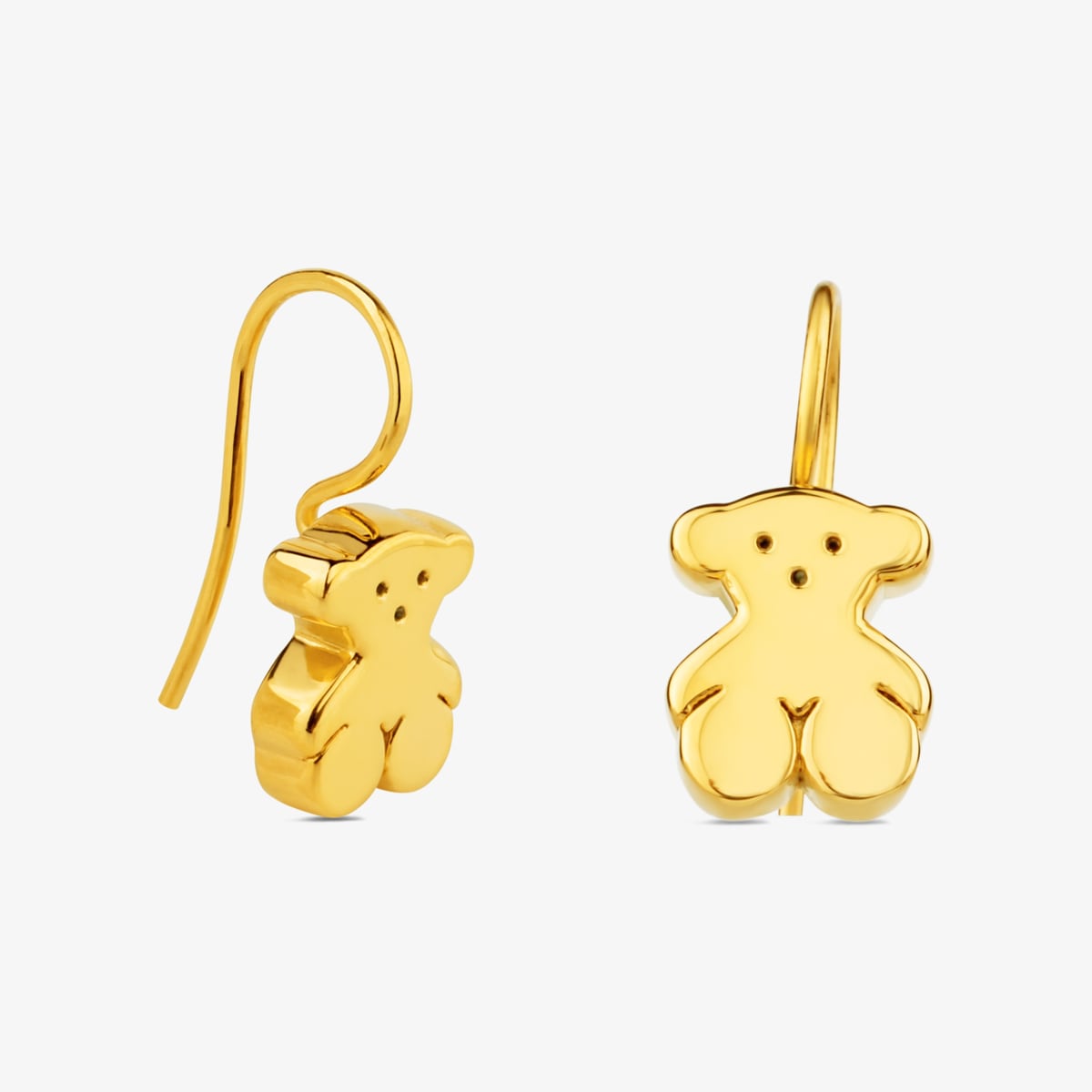 Tous - Pendientes De Oro Motivo Oso Cierre Gancho Sweet Dolls - Dorado