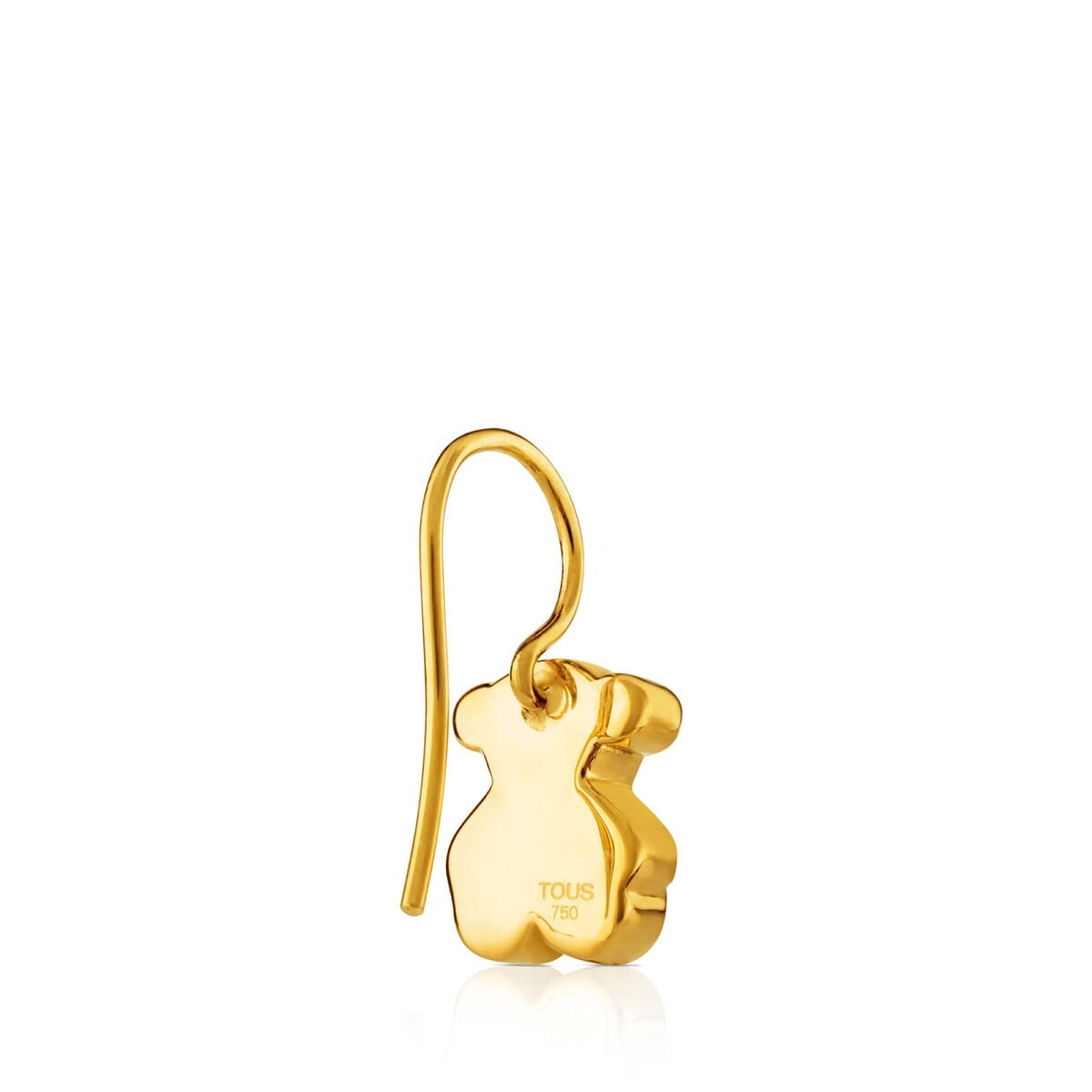 Gold Sweet Dolls Earrings with Bear motif Hook back