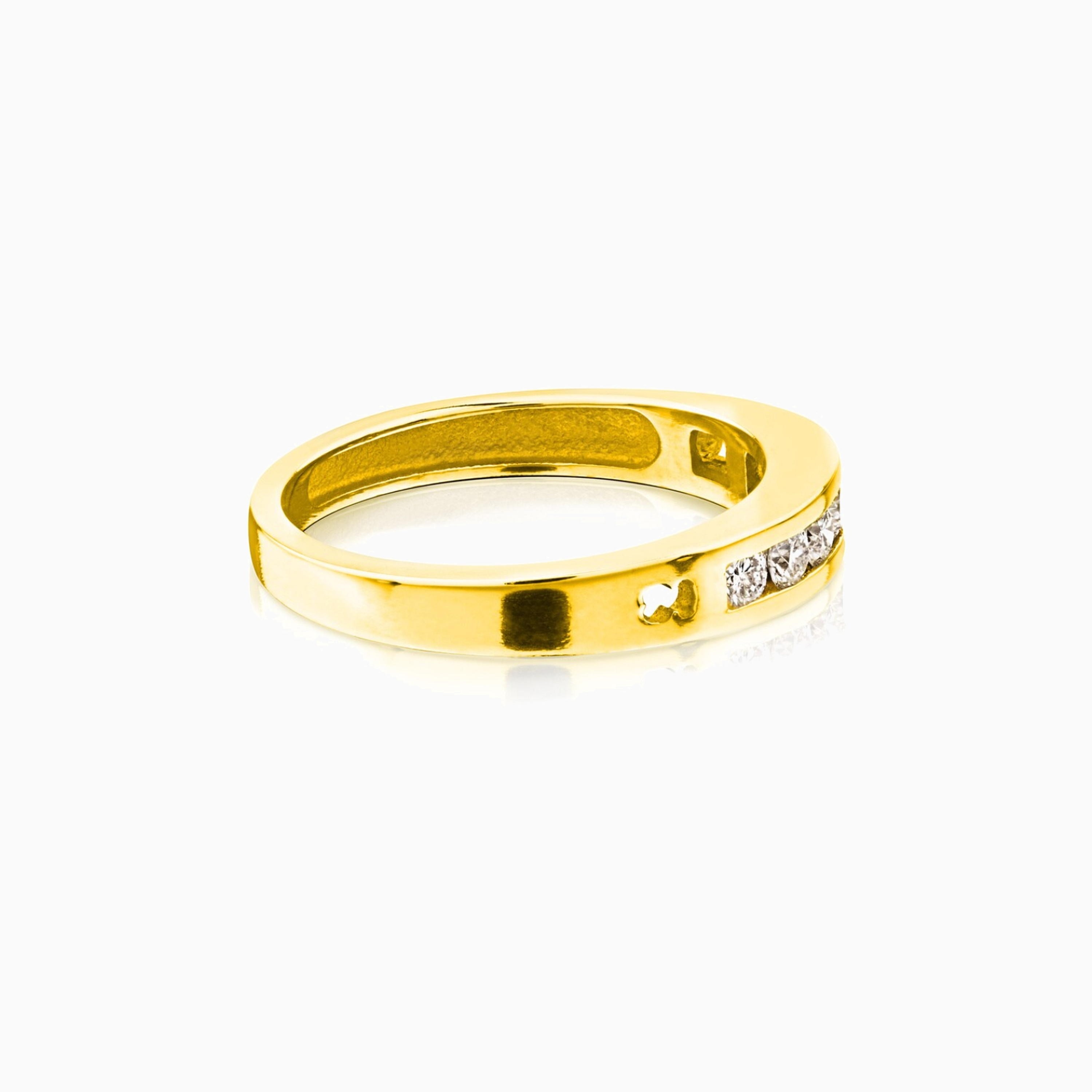 18K solid gold TOUS Diamond Ring with Diamonds