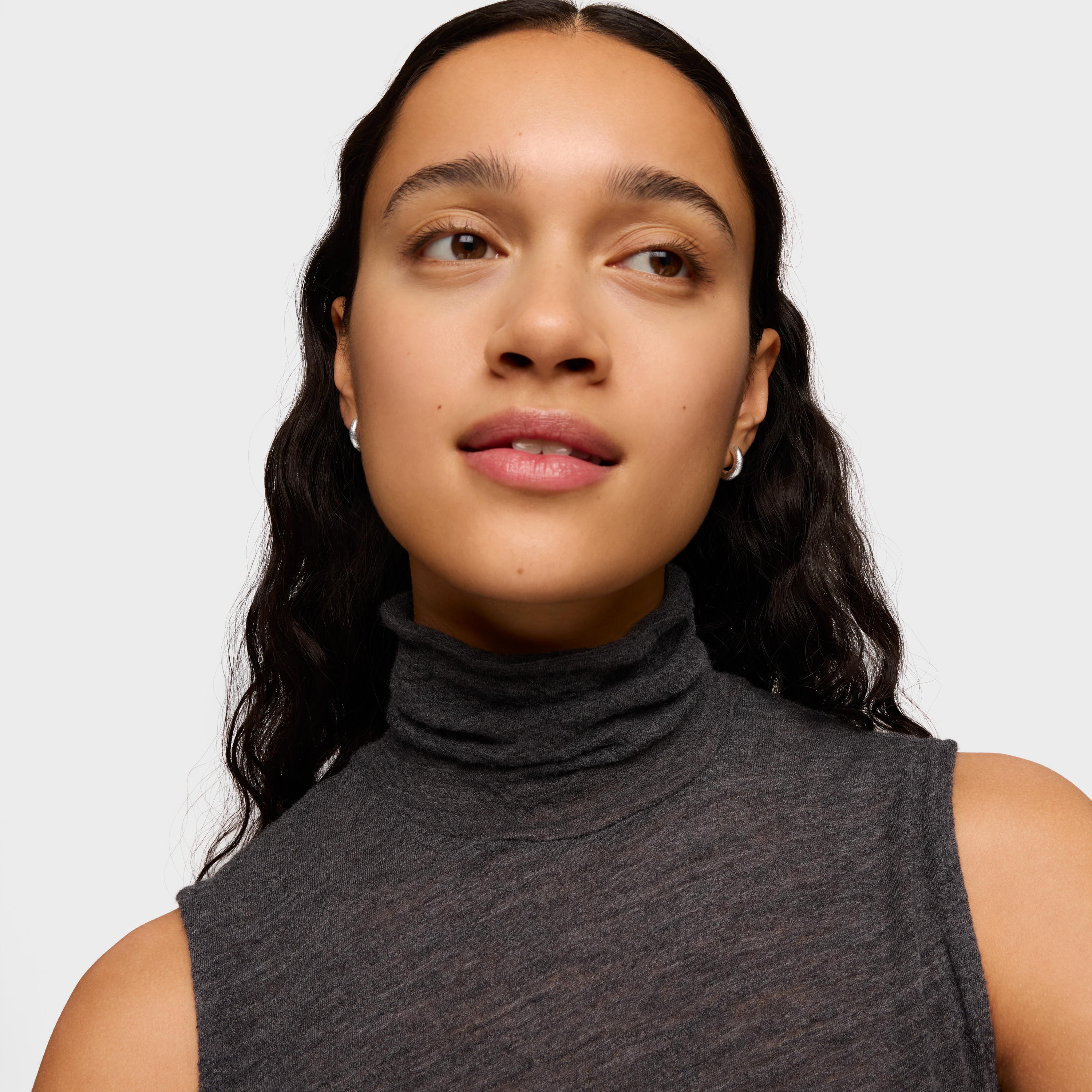 Silver Duna Tube Earrings