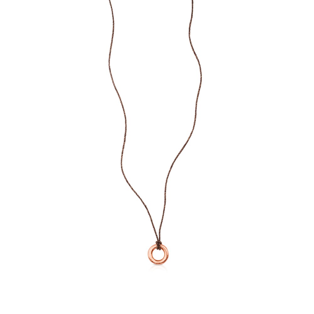 Rose Vermeil Silver Duna Tube Necklace image number 0