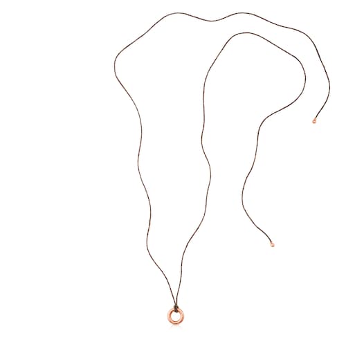 Rose Vermeil Silver Duna Tube Necklace