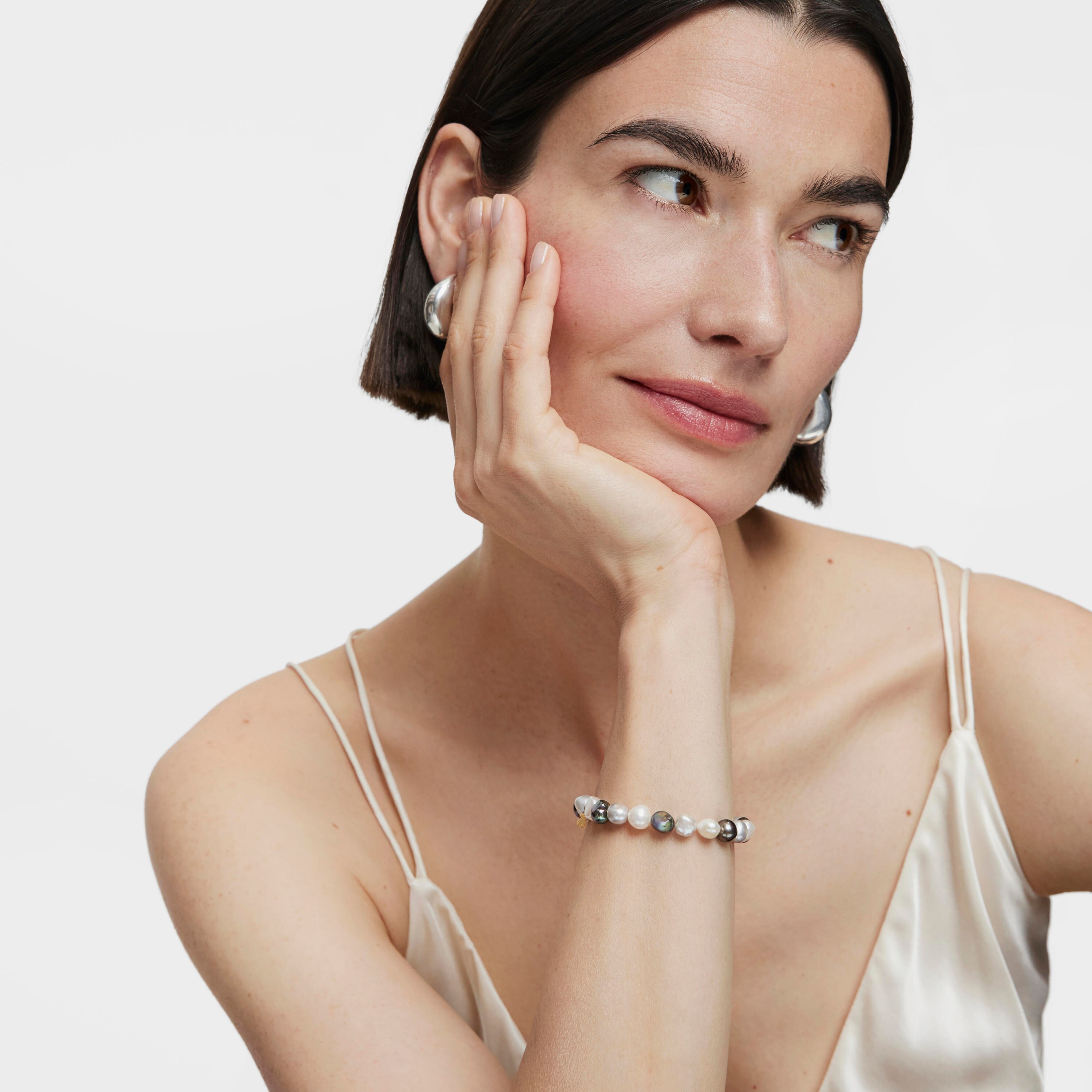 gold Sweet Dolls Bracelet with 18K white