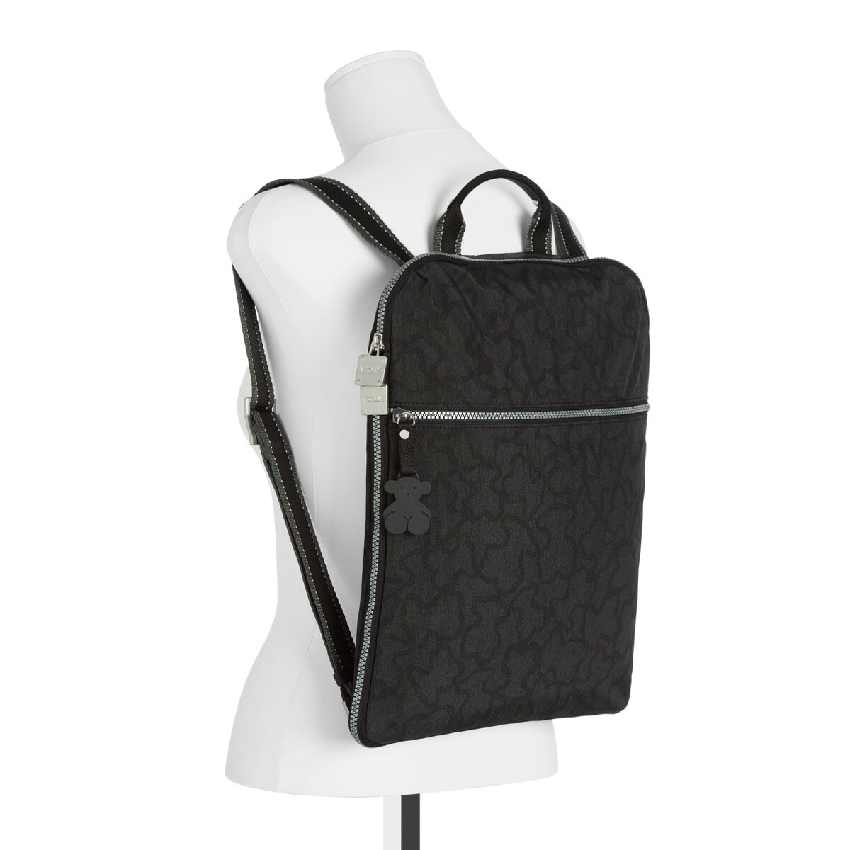 Anthracite-black colored Nylon Kaos New Colores Backpack