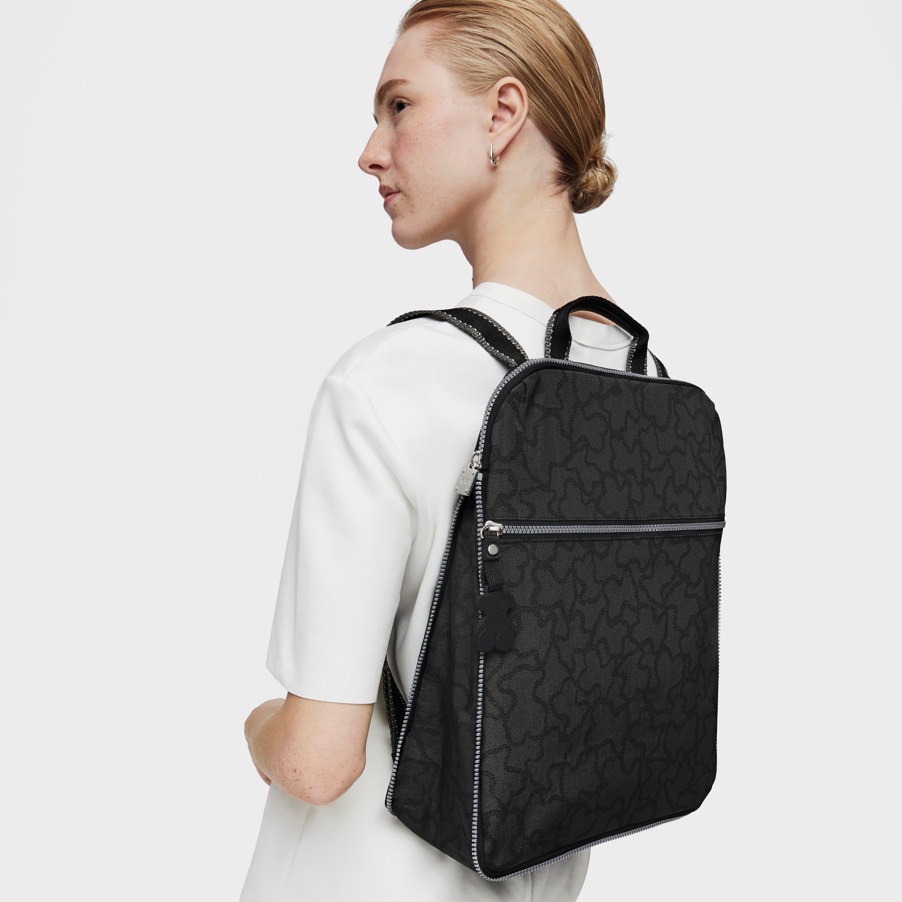 Anthracite-black colored Nylon Kaos New Colores Backpack