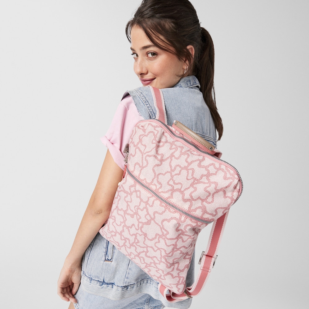 Pink colored Nylon Kaos New Colores Backpack