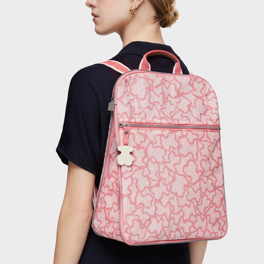 Pink colored Nylon Kaos New Colores Backpack