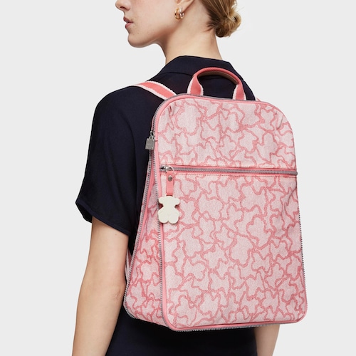 Mochila Kaos New Colores de Nylon en color rosa
