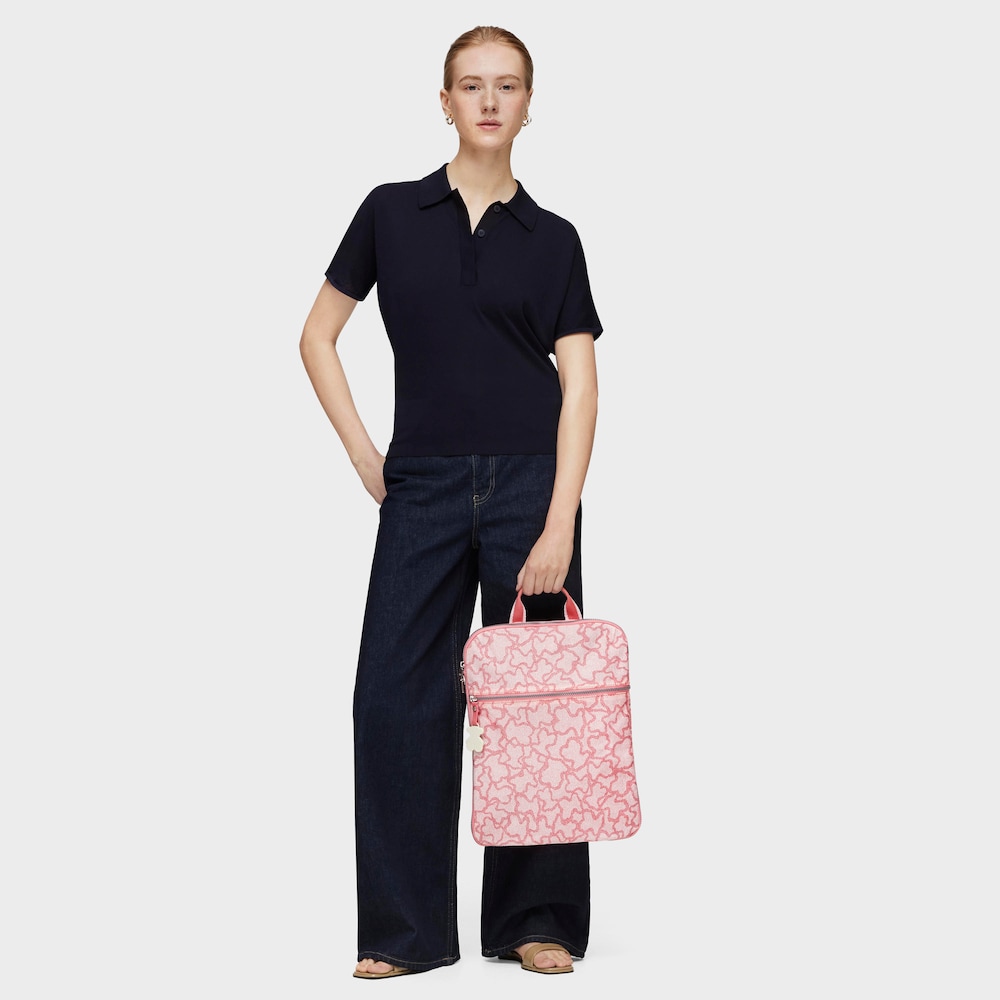 Pink colored Nylon Kaos New Colores Backpack