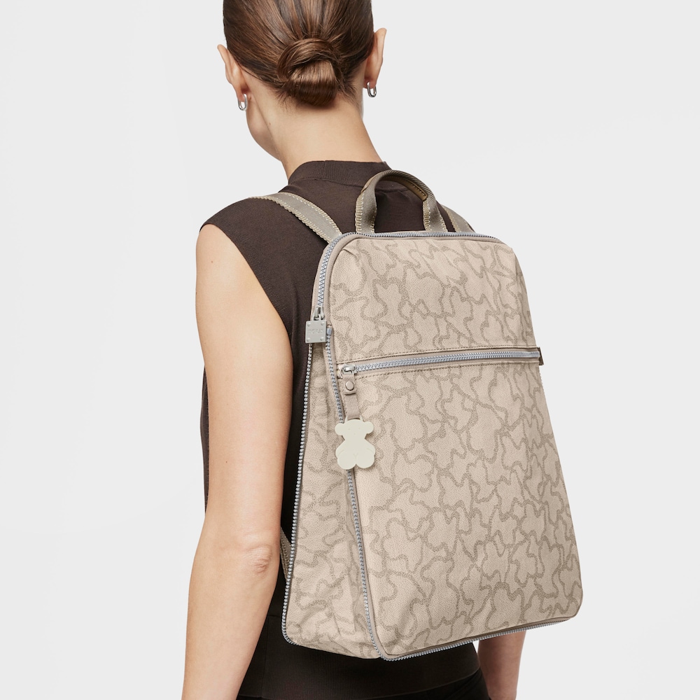 Mochila Kaos New Colores de Nylon en color piedra