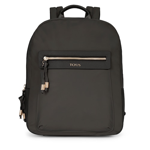 Mochila Brunock Chain de Lona en color negro image number 0