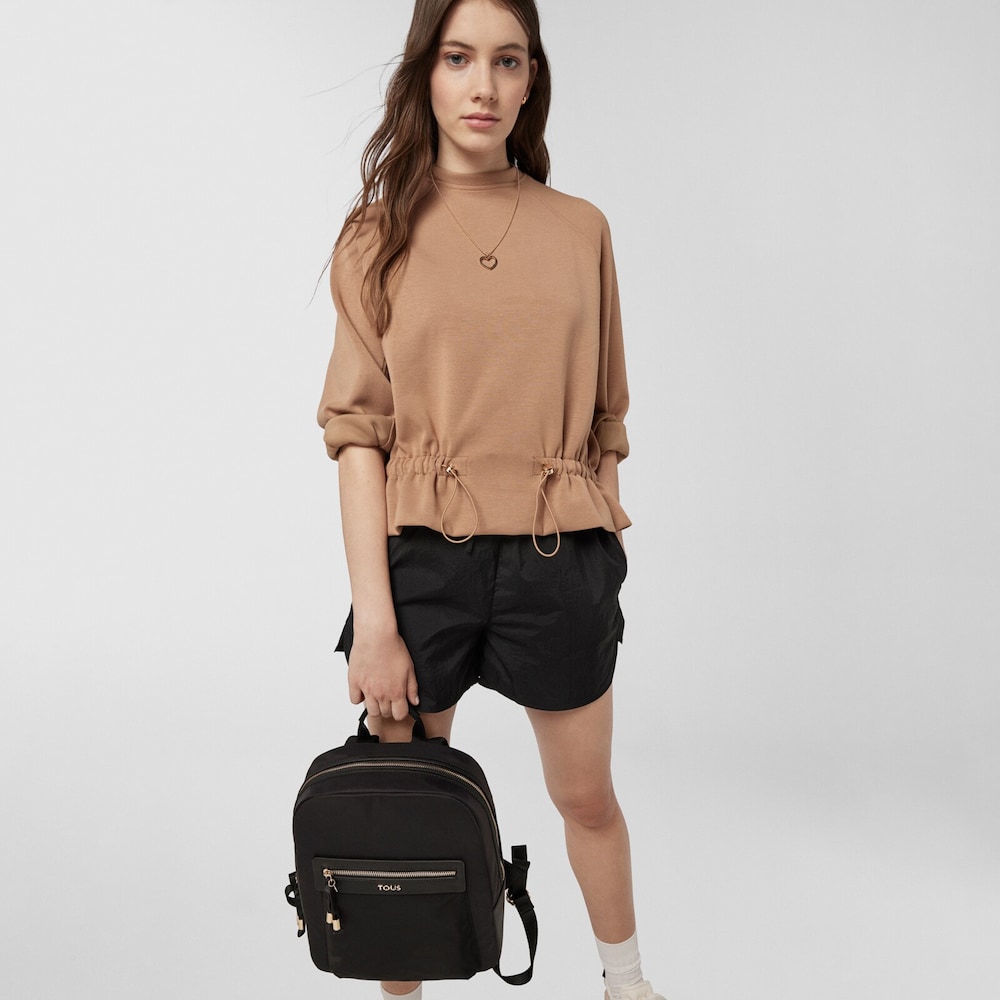 Mochila Brunock Chain de Lona en color negro