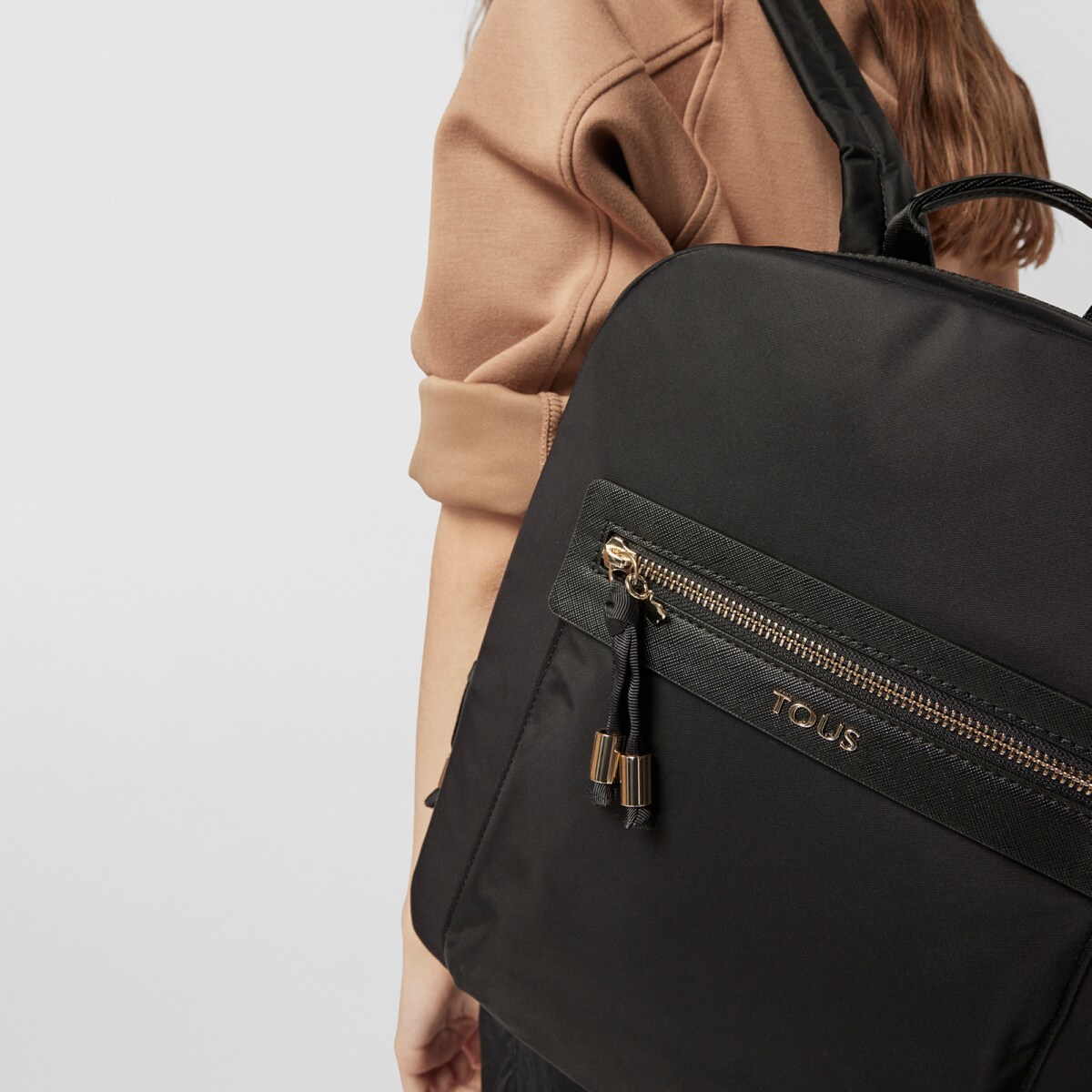 Mochila Brunock Chain de Lona en color negro