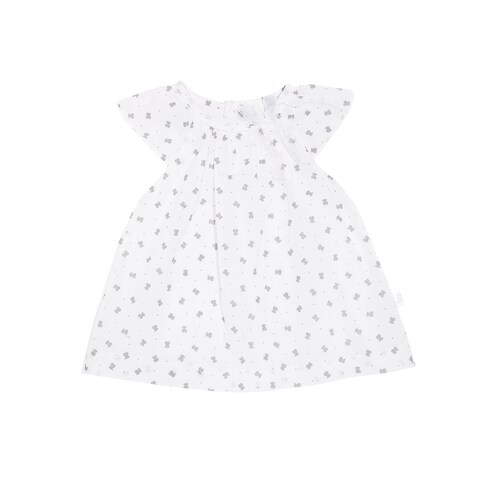 Vestido de corte evas&eacute; Glit Blanco
