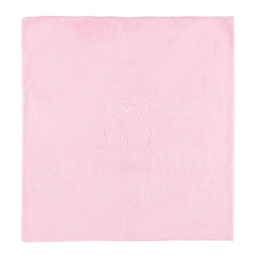 Loussy fleece blanket in pink