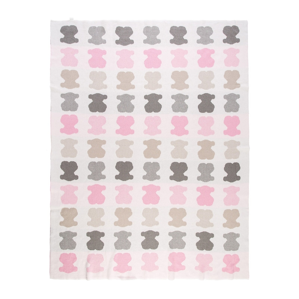 Dwustronny kocyk Nilo w kolorze r&oacute;żowym