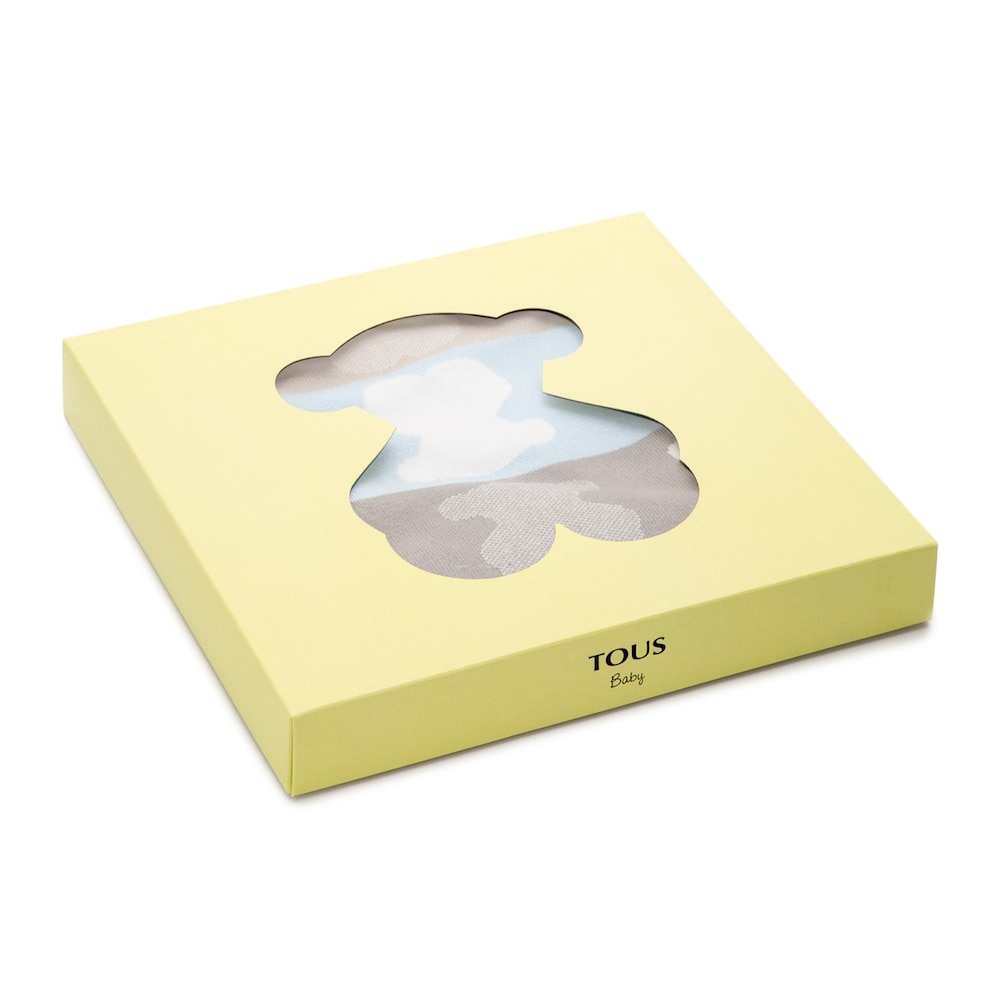 Manta reversible Nilo Azul Celeste