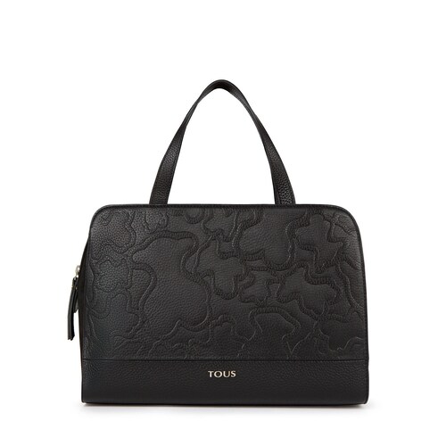 Black colored Leather Lake Bowling bag image number 0