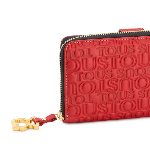 Monedero Amanda Urbana Logo de Piel en color rojo image number 0