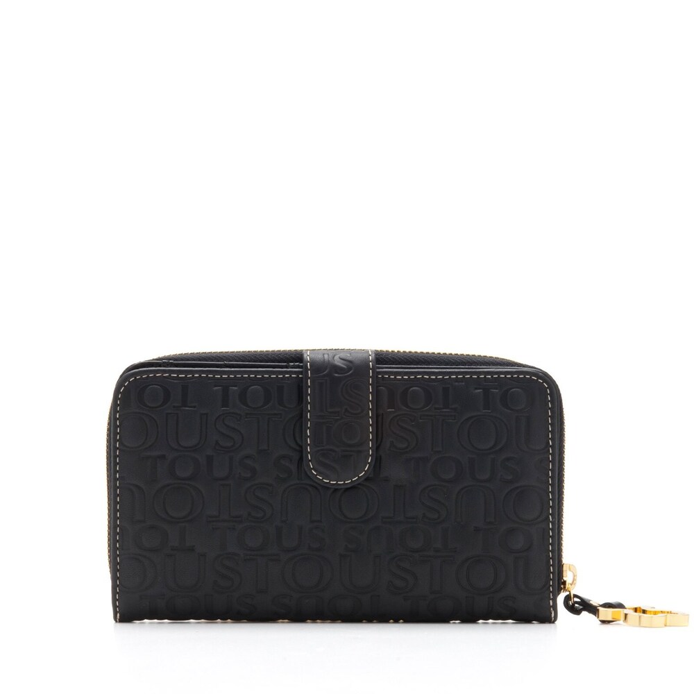 Monedero Amanda Urbana Logo de Piel en color negro image number 0