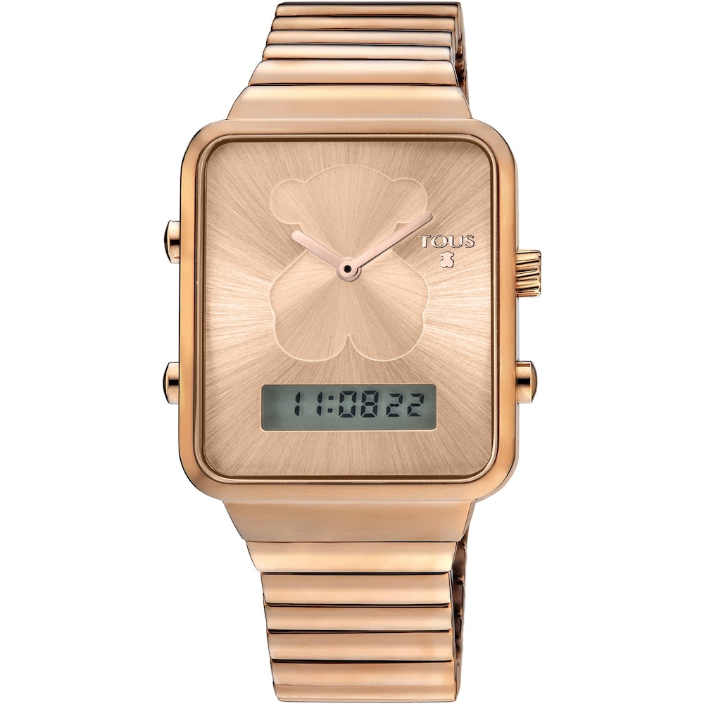 Pink IP Steel I-Bear Digital watch image number 0
