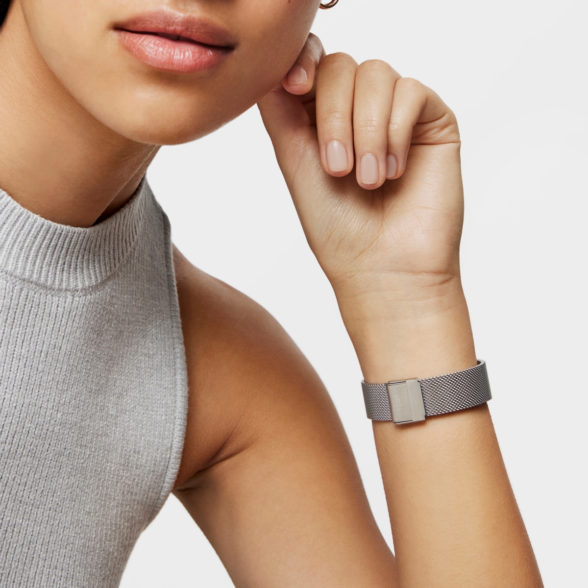 Steel S-Mesh Watch