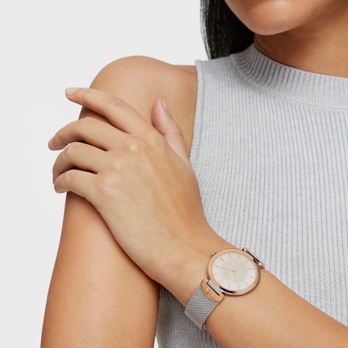 Steel S-Mesh Watch