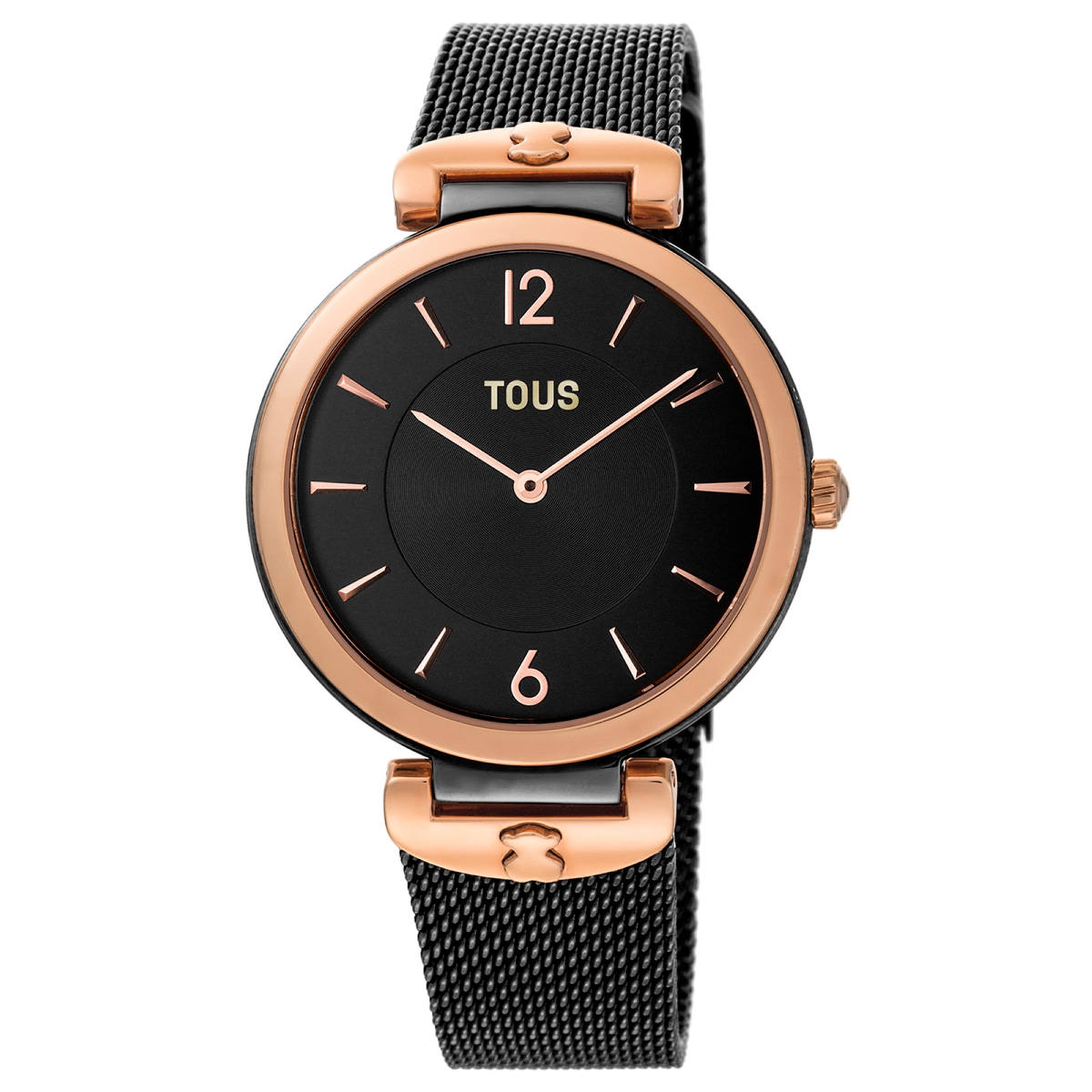 Black IP Steel S-Mesh Watch