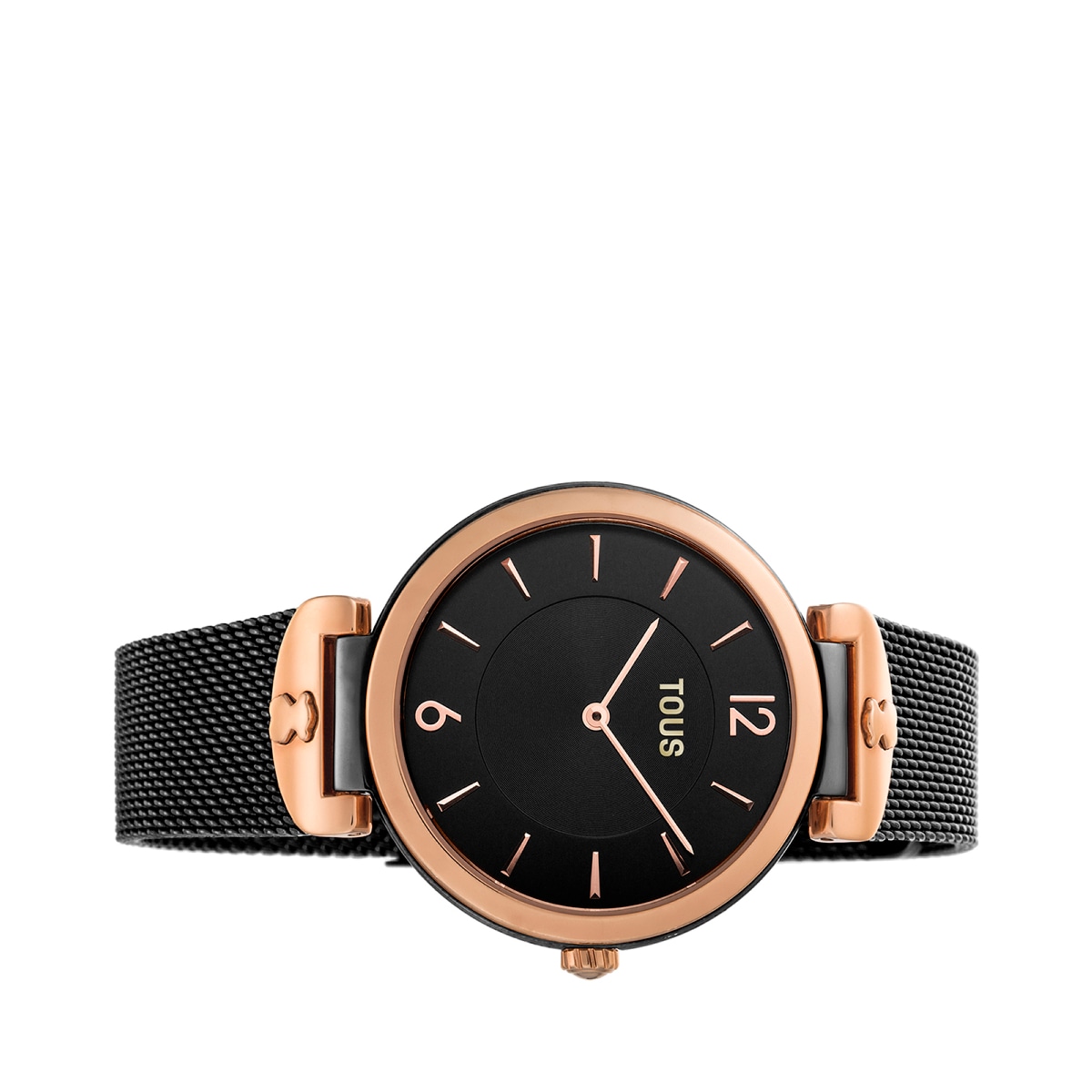 Black IP Steel S-Mesh Watch