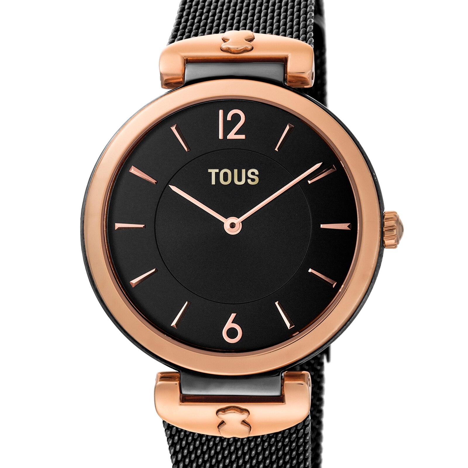 Black IP Steel S-Mesh Watch