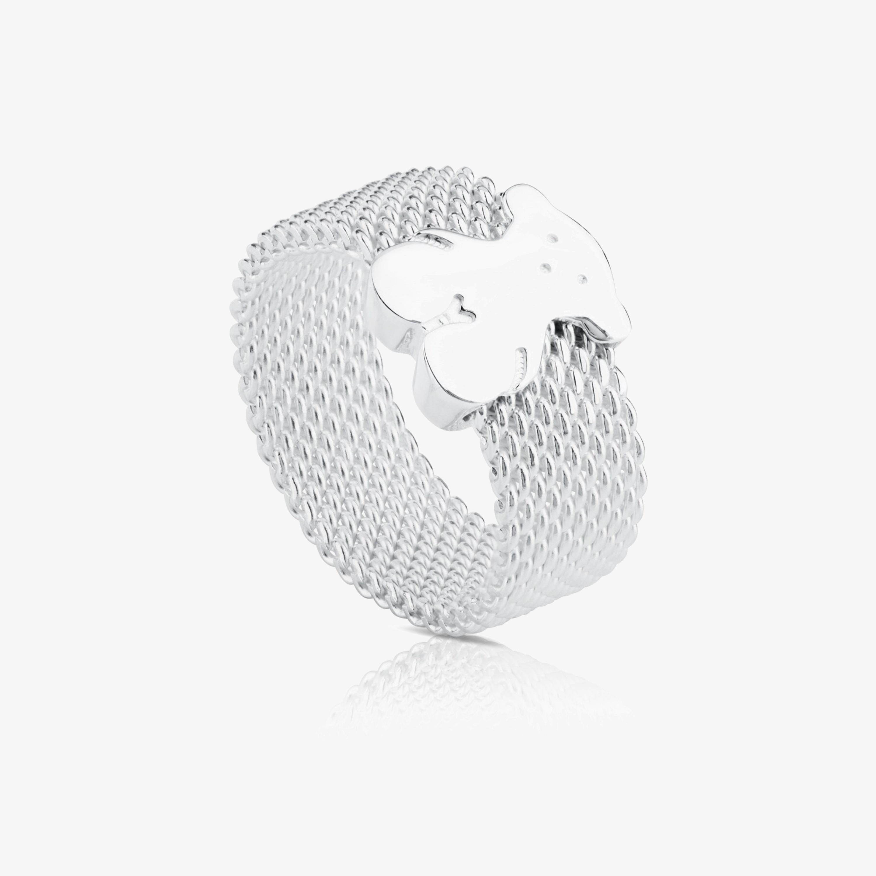 Silver Mesh Ring