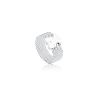 Silver TOUS Mesh Ring 7mm