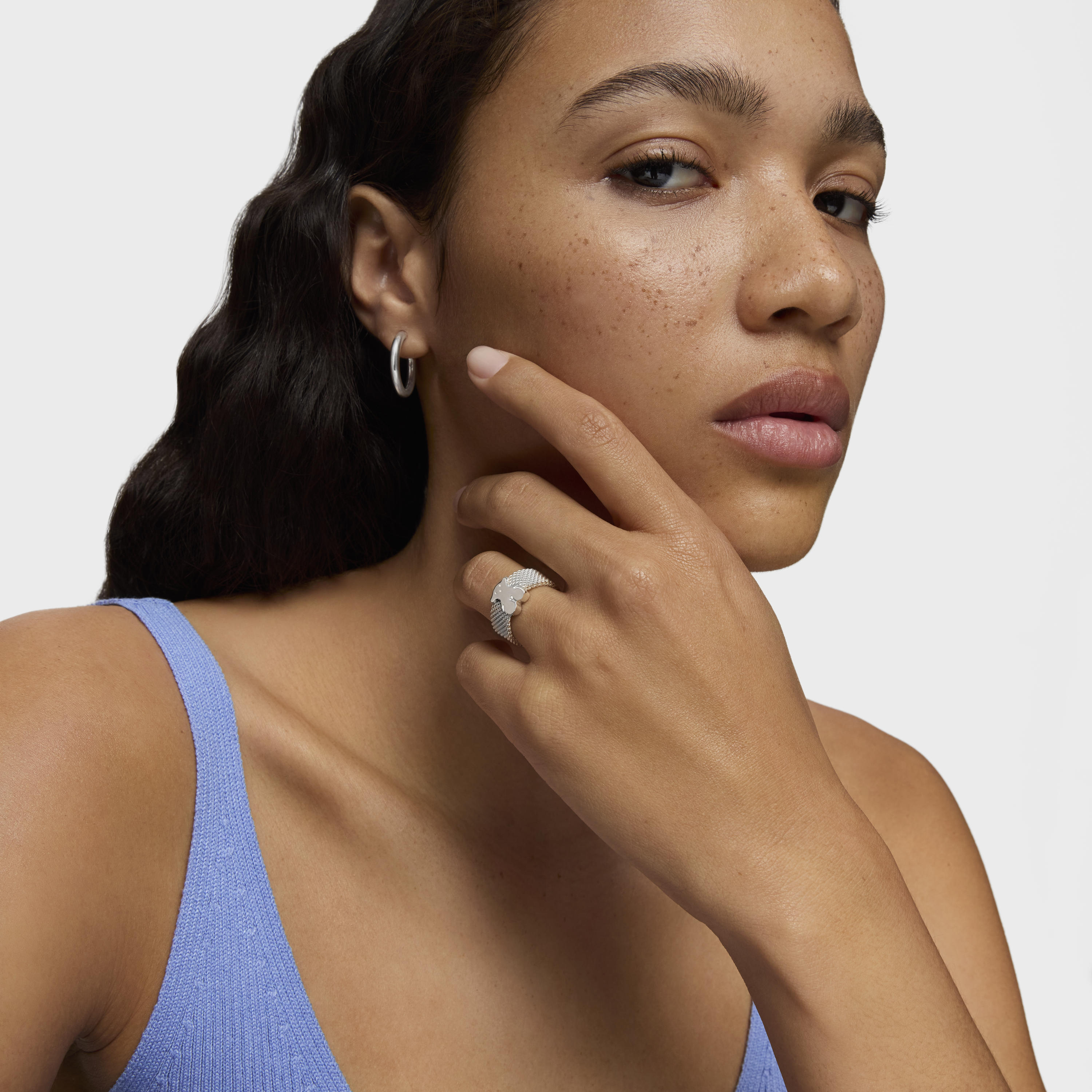Silver Mesh Ring