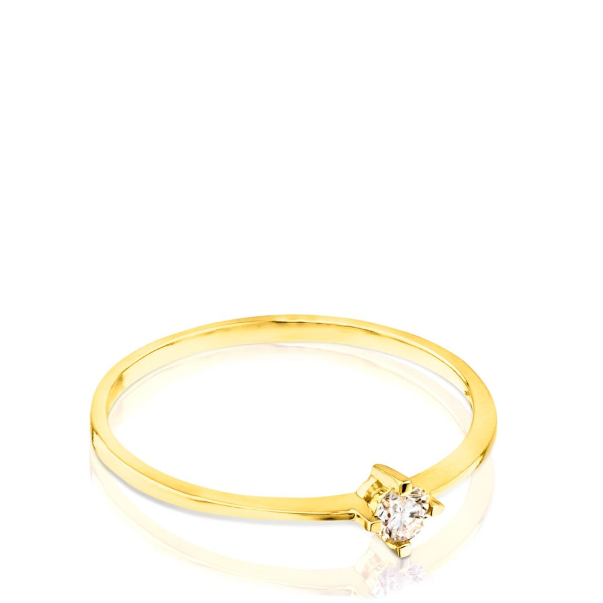 Gold TOUS Brillants Ring with 0,10ct Diamond