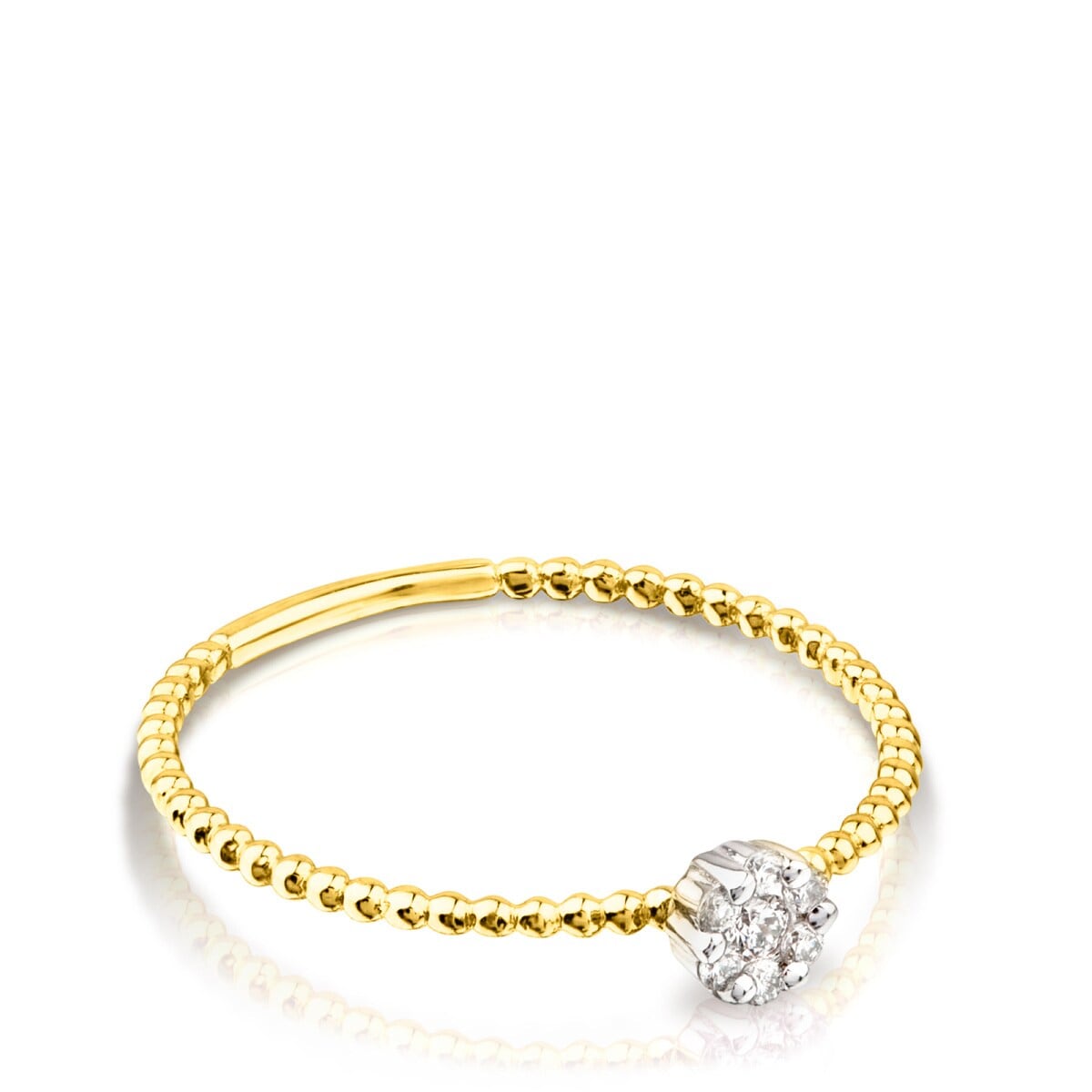 Gold TOUS Brillants Ring with 0,06ct Diamond