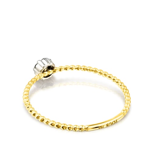 Gold TOUS Brillants Ring with 0,06ct Diamond