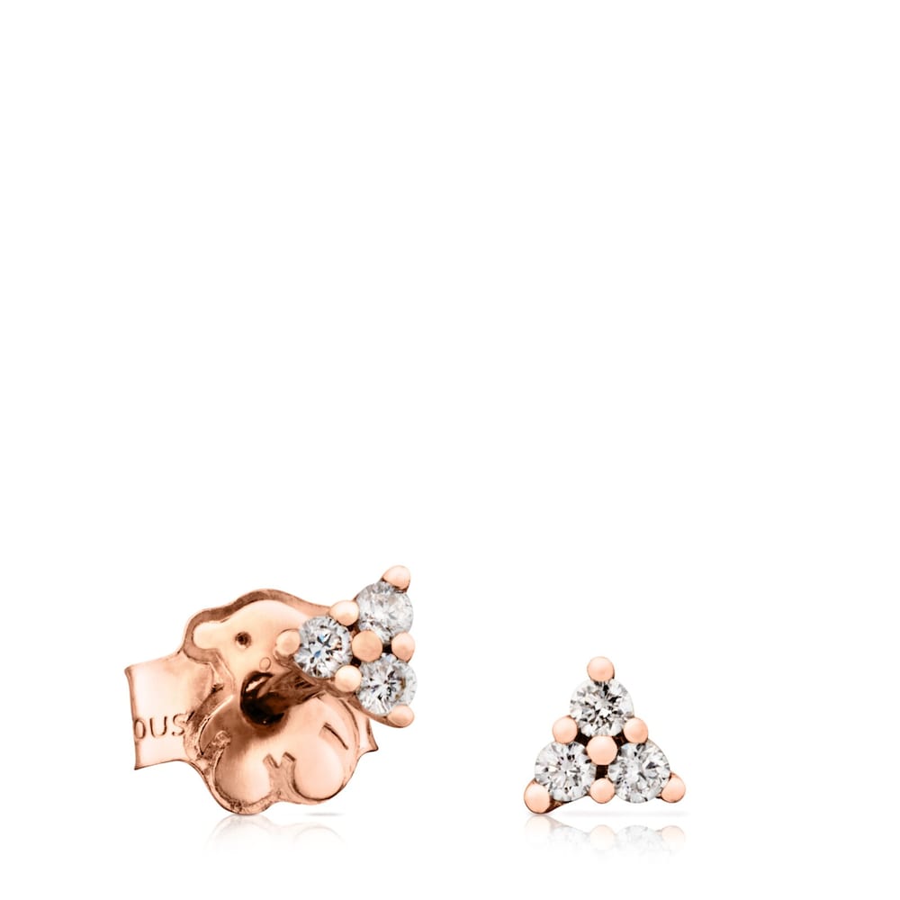Rose gold TOUS Brillants Earrings with Diamonds image number 0
