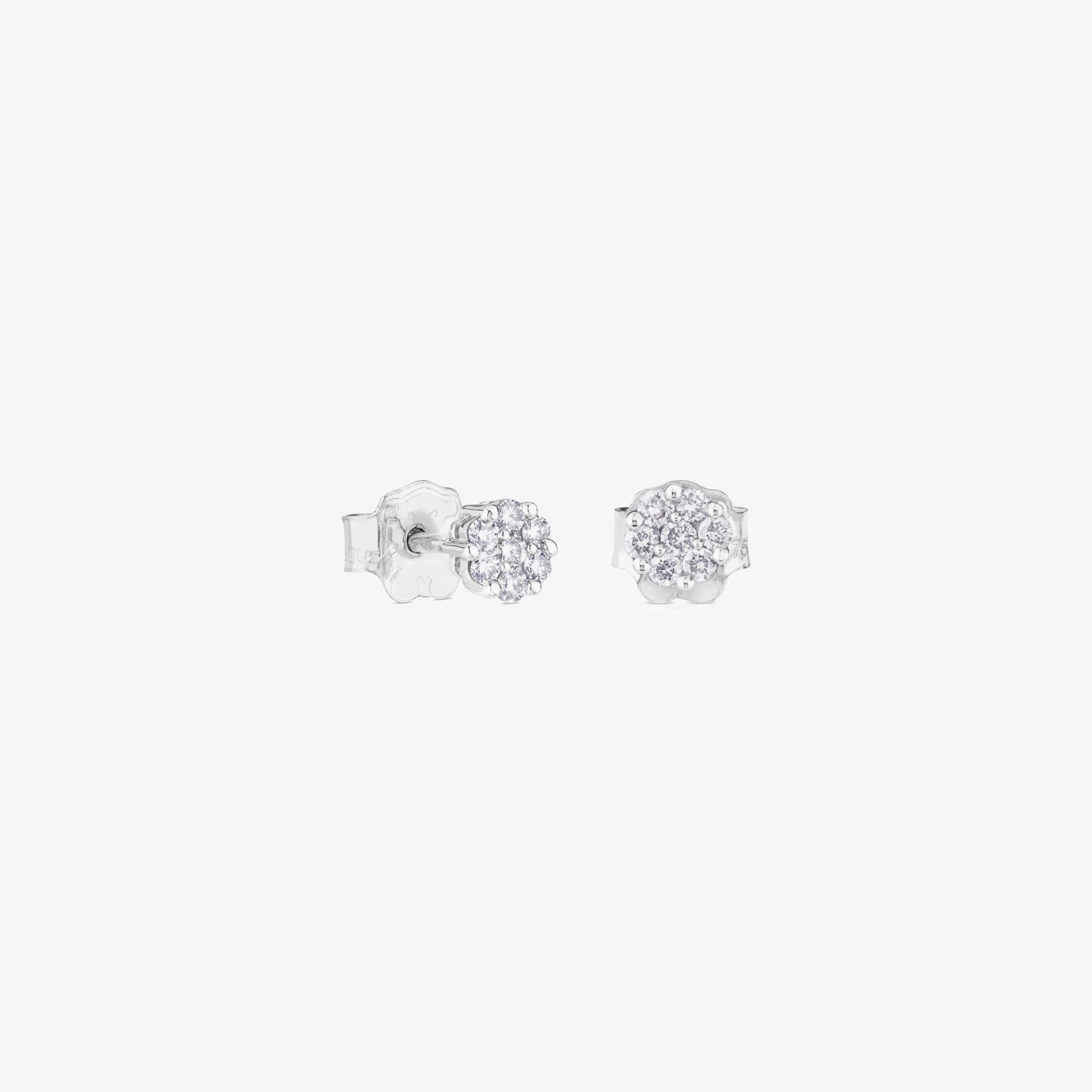 18K solid gold TOUS Diamonds Earrings with 0.18ct Diamonds